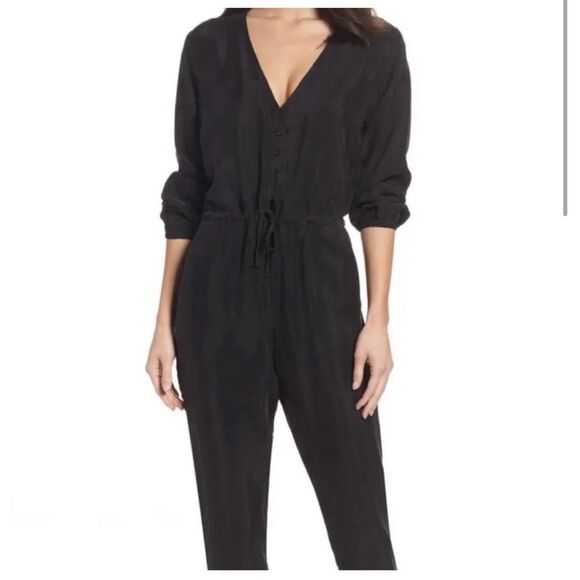 Knot Sister Women's Elizabeth Jumpsuit Black XS NWT - Picture 8 of 8